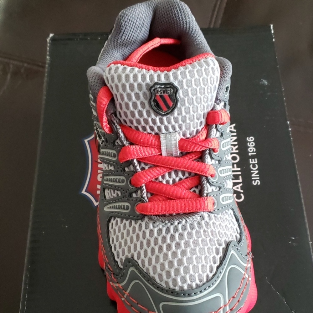 Gray/ Orange Tennis Shoes